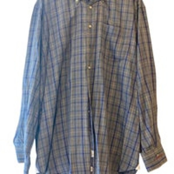Peter Millar Blue Plaid Buttondown - Size XL - Picture 1 of 6